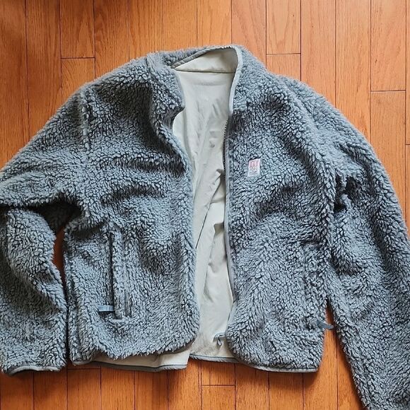 Topo Designs Gray Sherpa Fleece -M - Picture 1 of 5